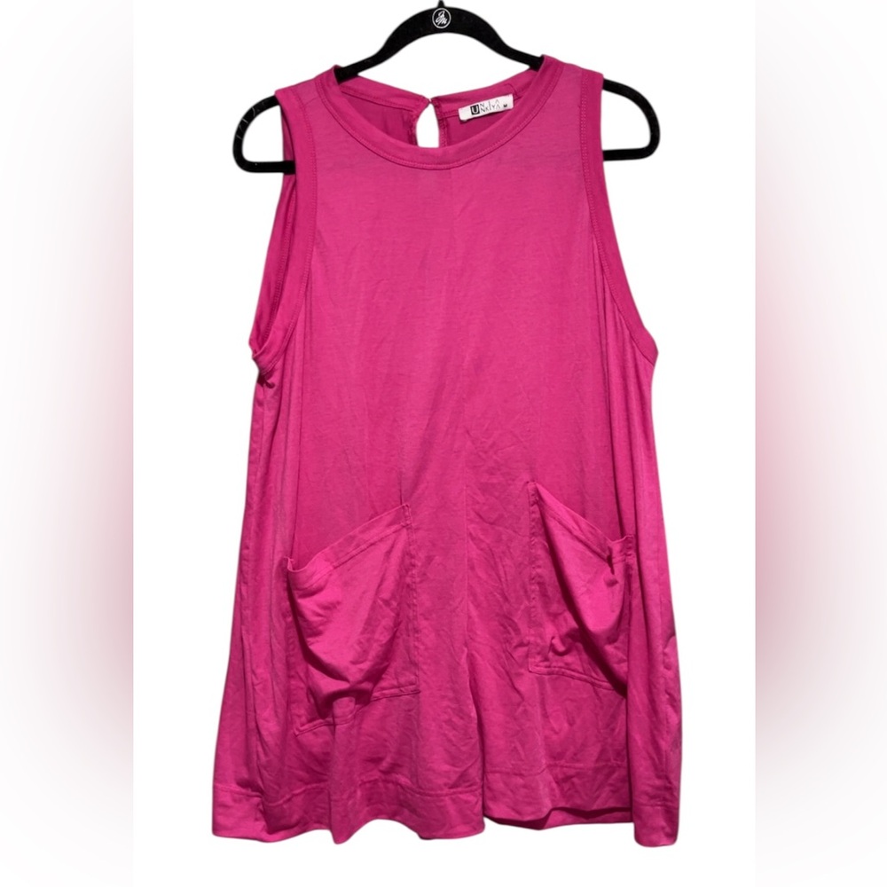 ❌TRADED❌ Sleeveless Pink Oversized Romper NWOT